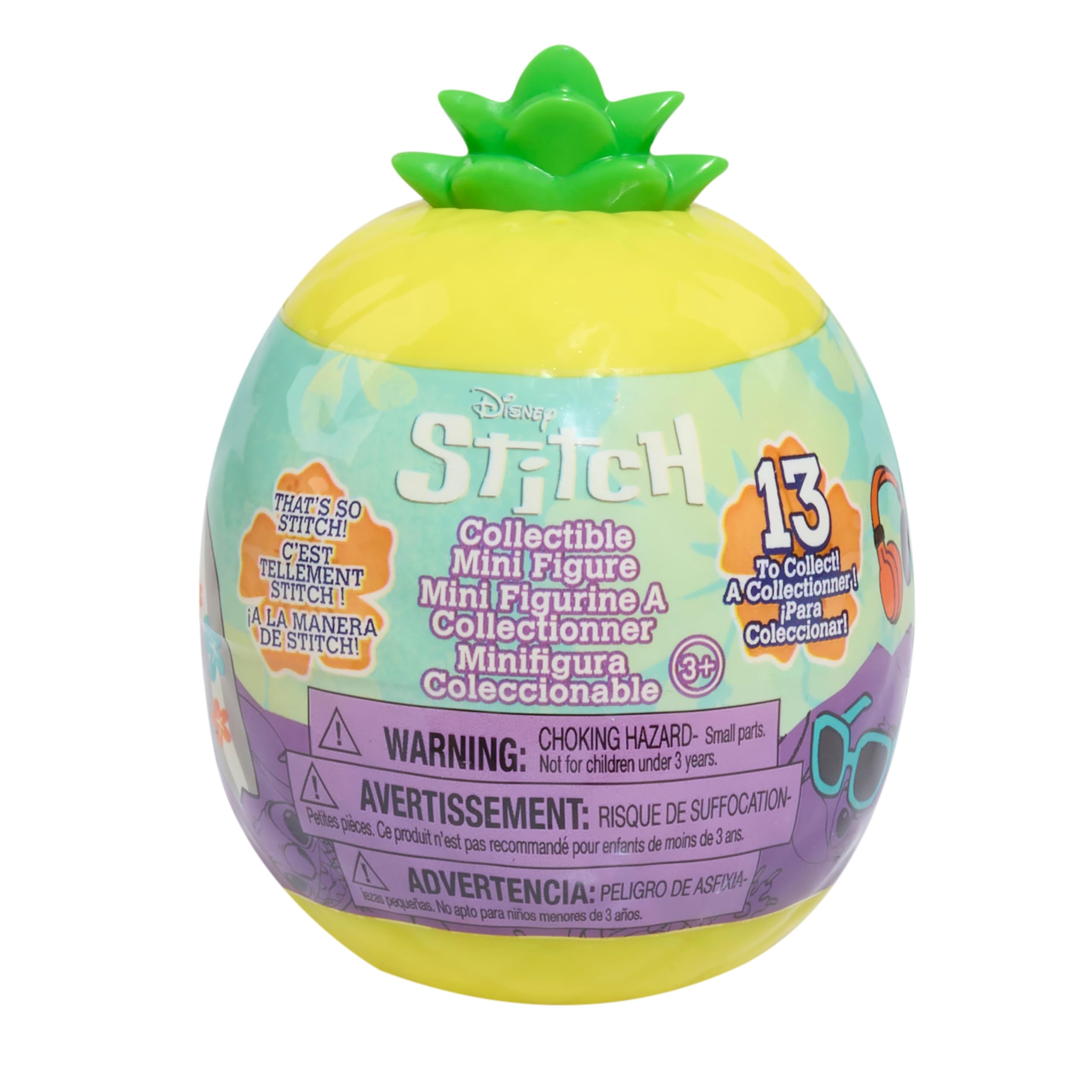 Just Play Disney Stitch That’s So Stitch Collectible Figures - Series 2, Mystery 2-inch Figurine, Blind Capsule, Kids Toys for Ages 3 Up