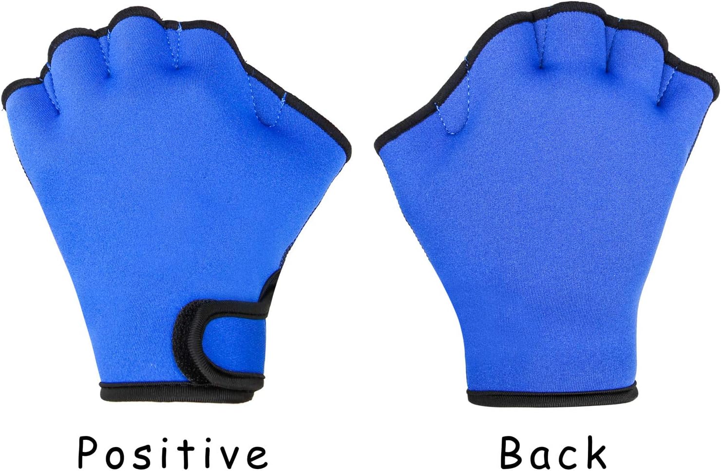 PROLOSO 2 Pairs Swimming Aquatic Gloves Aqua Fit Training Gloves Webbed Swim Gloves Aquatic Fitness Water Resistance for Men Women (Medium Size) : Sports & Outdoors