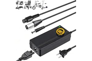 CARSTY 24V 2A Scooter Charger for Mobility Scooter, Ride-On Toys & Wheelchair | 3-in-1 Universal Solution