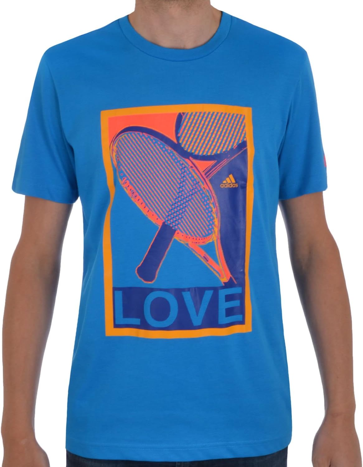 adidas Performance Mens Tennis Top Blue XS Amazon.co.uk Sports