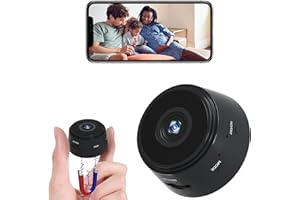 braosusner Mini Spy Camera,Wireless WiFi Hidden Camera 1080P Full HD,Small Cameras with Night Vision and Motion Detection,Security Nanny Camera for Home/Office/Pet