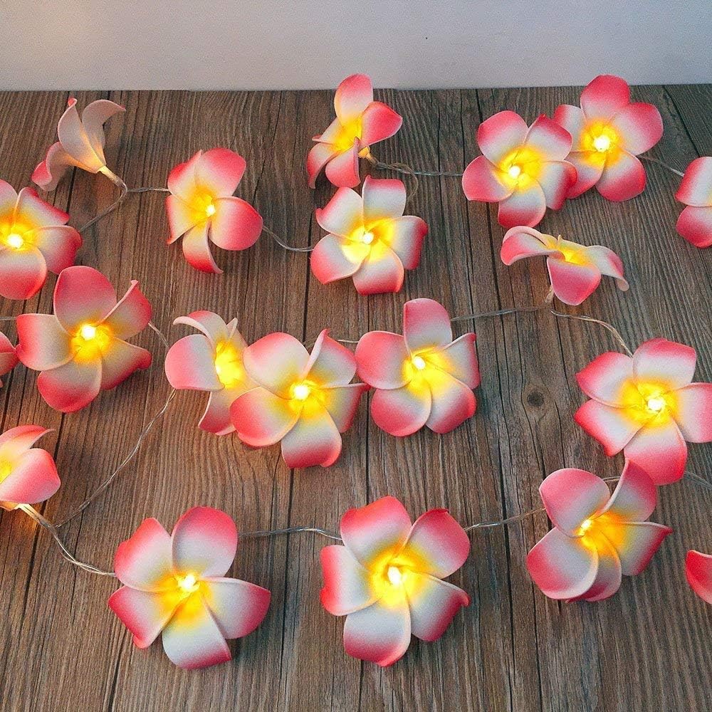 YOLIGHT Artificial Plumeria String Lights - Image 4