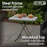 Oypla 2.5ft Folding Heavy Duty Outdoor Trestle Garden Table 76cm view 3