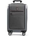 Travelpro Platinum Elite Hardside Expandable Carry on Luggage, 8 Wheel Spinner, TSA Lock, Hard Shell Polycarbonate Suitcase, Vintage Grey, Carry on Laptop Pocket 21-Inch