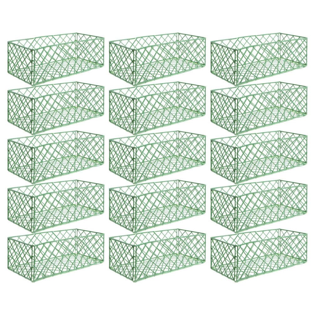 Yardwe 20PCS Floral Foam Cage Square Flower Arrangement Holder for Fresh Flower Table Centerpiece Floral Arrangement 23.5 x 11 x 9 cm