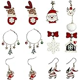 VERKSTAD Christmas Earrings For Women, Drop Earrings Holiday Jewerly Festive Decorations Accessories