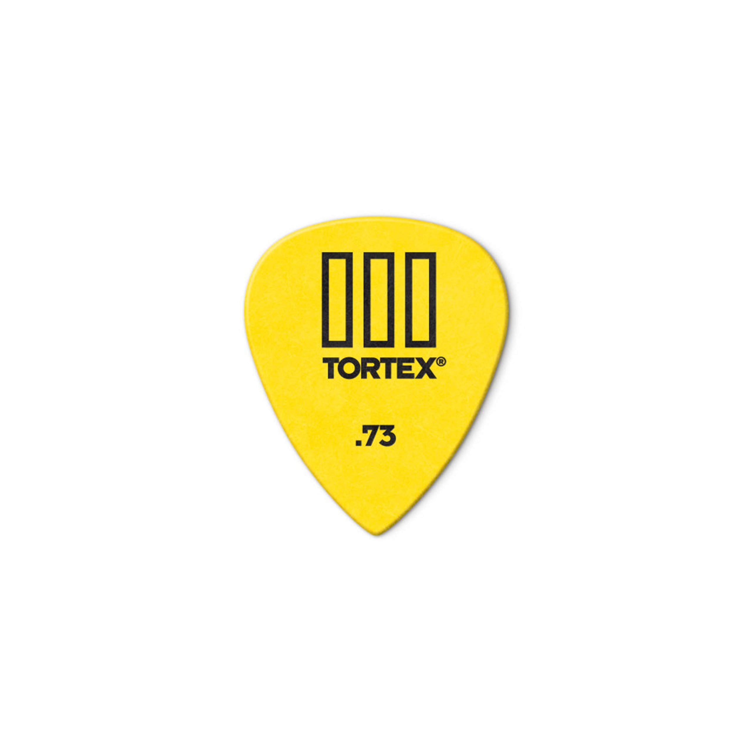 Jim Dunlop 462R.73 Guitar Picks, 0.73 mm, Yellow