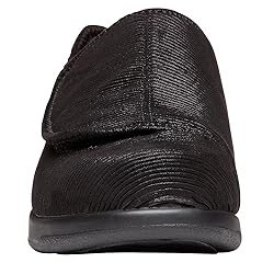 Propét Men's Cush N Foot Shoe, Black, 14 5E US