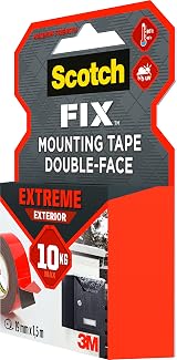 Scotch FIX Double-Sided Exterior Mounting Tape 19mm x 1.5m Outdoor view 5