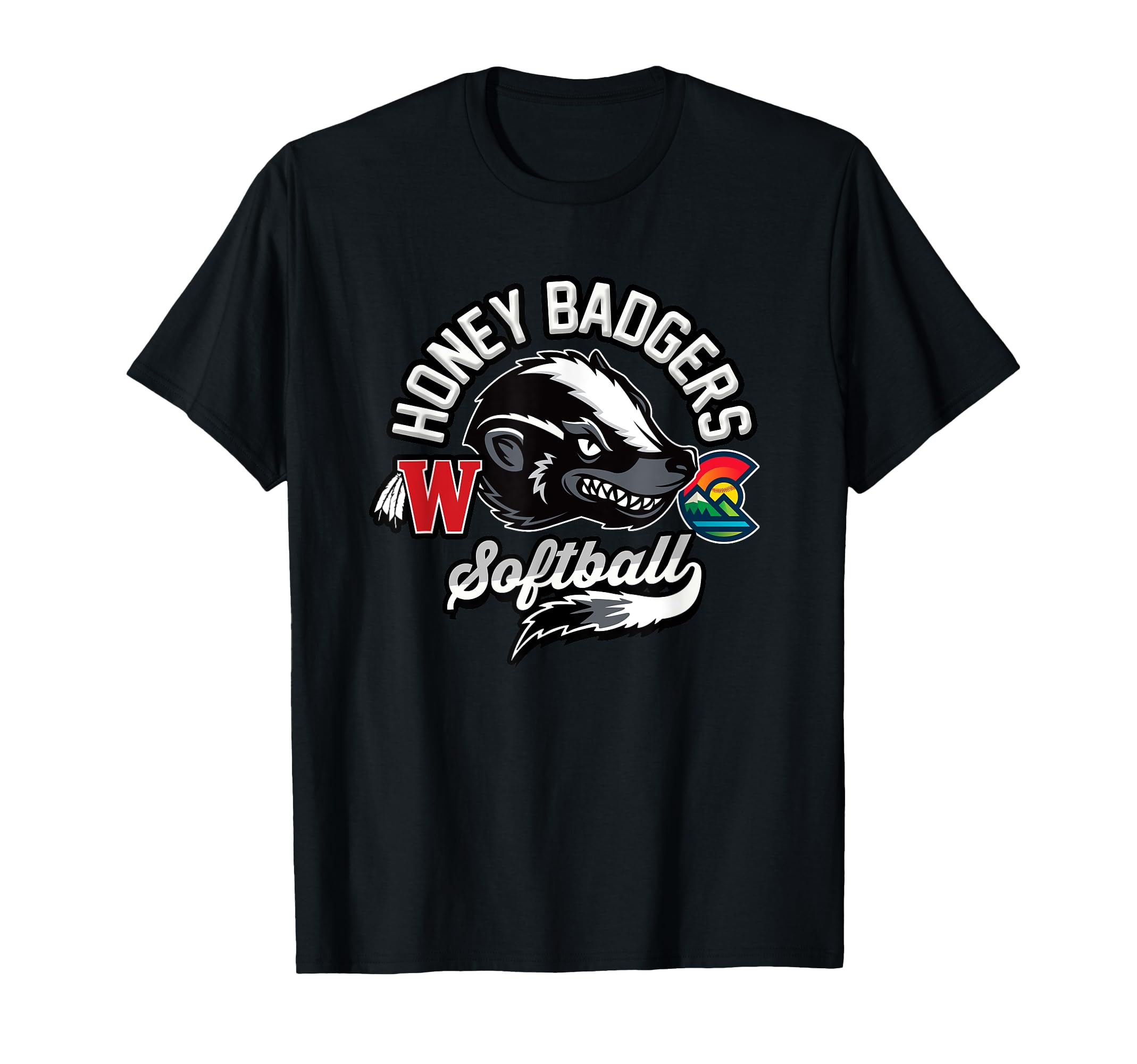 Colorado Honey Badger Softball Team Jersey T-Shirt
