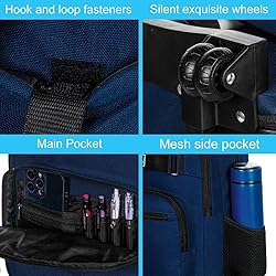 TXHVO 3PCS Rolling Backpack for Men, 21 Inches