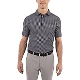 Bobby Jones Mens Short Sleeve Geometric Print Performance Golf Polo Shirt (Size Small - 3XL)
