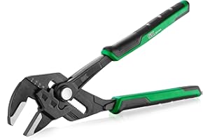 SK 12-Inch Pliers Wrench, Premium CR-V Construction, Smooth Parallel Jaws with Comfortable Grips