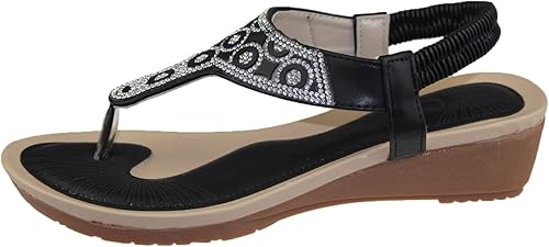 womens toe post wedge sandals
