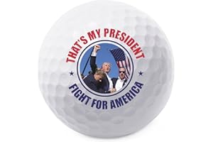 TeesAndTankYou Trump That's My President Golf Ball - Novelty Gift for Men Golfers and Dad