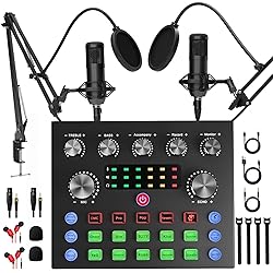 Podcast Equipment Bundle for 2, Audio Interface
