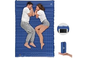 GGOV Camping Sleeping Pad, Extra Thickness 4.7 Inch Inflatable Sleeping Mat Lightweight Waterproof Camping with Built-in Pump Air Mattress for Backpacking, Hiking, Tent, Traveling