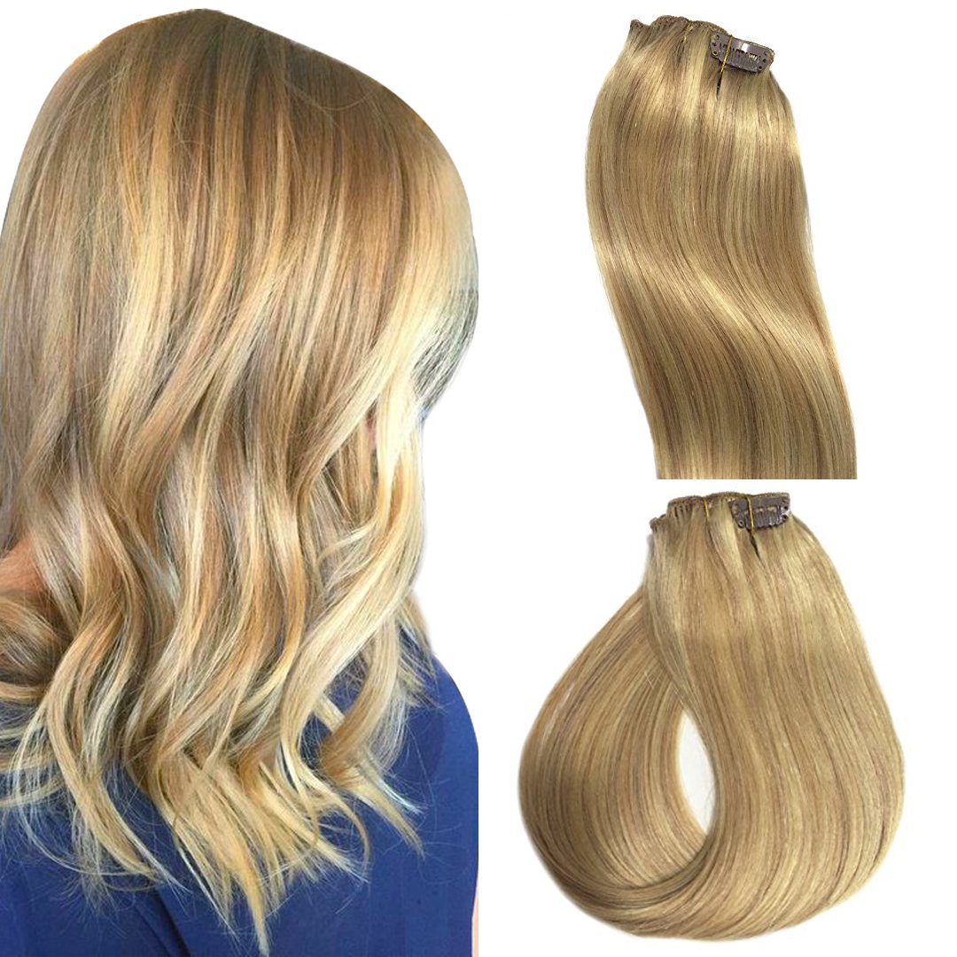 Polestar Hair 100 Gram Clip In Hair Human Hair Extensions 7 Pieces