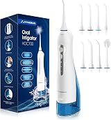 Hangsun HOC700 Cordless Water Flosser 300ml Tank 8 Tips Braces Travel