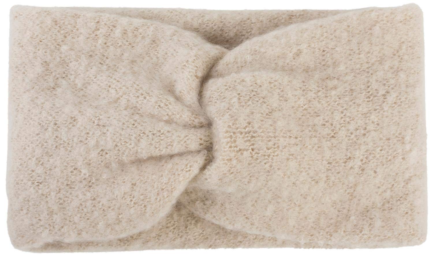 styleBREAKER Women's Fine Knit Headband with Soft Surface and Twist Knot Detail, Warm Winter Hairband, Headband 04026043, Colour:Beige — image 1