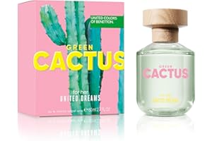 Benetton - Cactus from United Dreams, Eau de Toilette for Woman - Long Lasting - Vegan, Young and Fresh Fragrance - Floral an