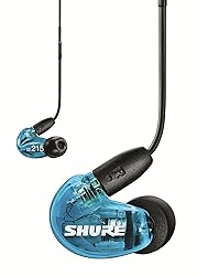 Shure SE215 Wired Sound Isolating Earbuds, Clear