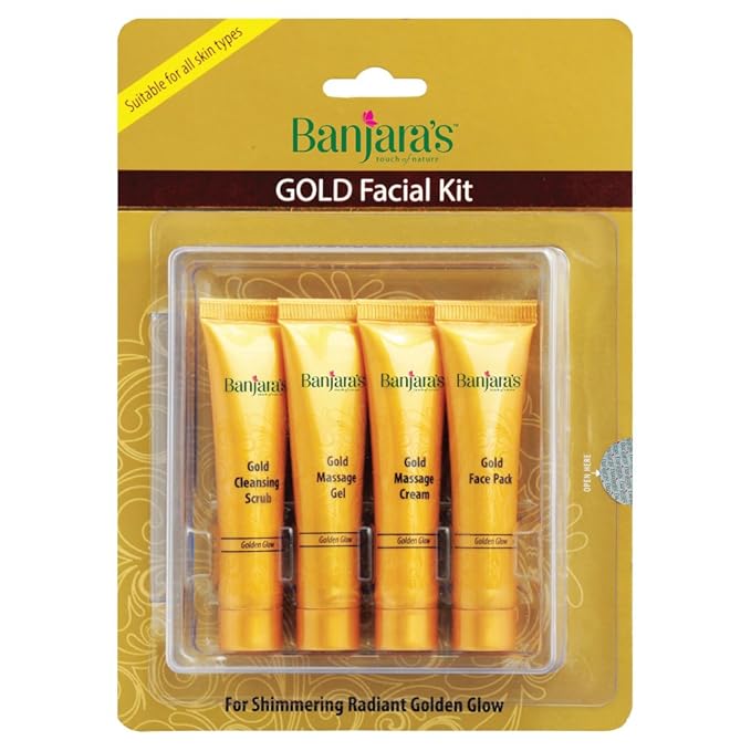 Amazon.com : Banjaras Gold Facial Kit 