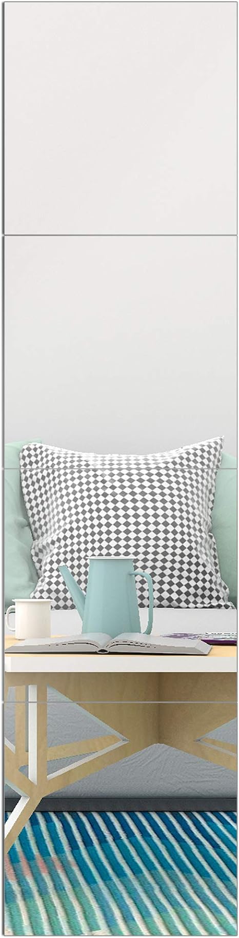 amazon 4 piece patio set on Amazon Com Edgewood Parkwood Wall Mirrors Flexible Real Glass Flat Frameless 4 Piece Set 11 5x11 5 Inches Arts Crafts Sewing