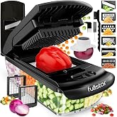 Fullstar Pro Original Vegetable Chopper &amp; Mandoline Slicer 8-in-1 Prep Tool | Multi-Blade Veggie Chopper, 5-Cup Container, Onion &amp; Food Cutter Slicer Dicer, Dishwasher Safe Kitchen Gadgets &amp; Essentials