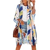Women's Kimono Swimsuit Coverups Summer Beach Casual Loose Cardigans for Swimwear
