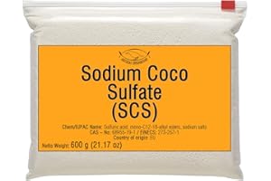 Artekas Innovation - SODIUM COCO SULFATE (SCS) - Fine Granules - Anionic, Foaming Surfactant - for Homemade Solid Shampoo Bars, Soap, Foamy, Bubbly Products, Hair, Body - 600 g | 21.17 Oz