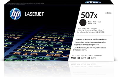 HP CE400X 507X High Yield Black Original LaserJet Toner Cartridge
