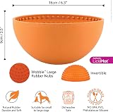 LICKIMAT Wobble Dog Slow Feeder Bowl Lick Mat Orange view 3