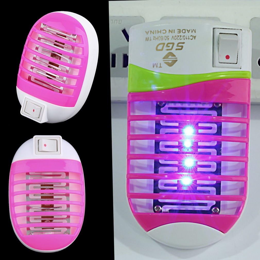 110V/220V Electric Mosquito Fly Bug Insect Zapper Killer With Trap Lamp Black Hx, Work Voltage Range: 220V (EU Plug), 110V(US Plug) (Electric LED Mosquito Zapper N..)