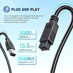 LBSC 9 pin to 6 pin High Speed Firewire Cable iLink