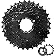 Relwears Bike Cassette 8 Speed Cassette Sprockets CS-HG200 12-32T Bike Sprocket for Mountain Bike Folding Bike Commuter Bike Speed Black