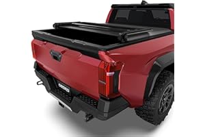 OEDRO Soft Tri-fold Truck Bed Tonneau Cover Compatible with Toyota Tacoma 2024 2025 with 5ft Bed, with Track Rail System(Excl. Trail)