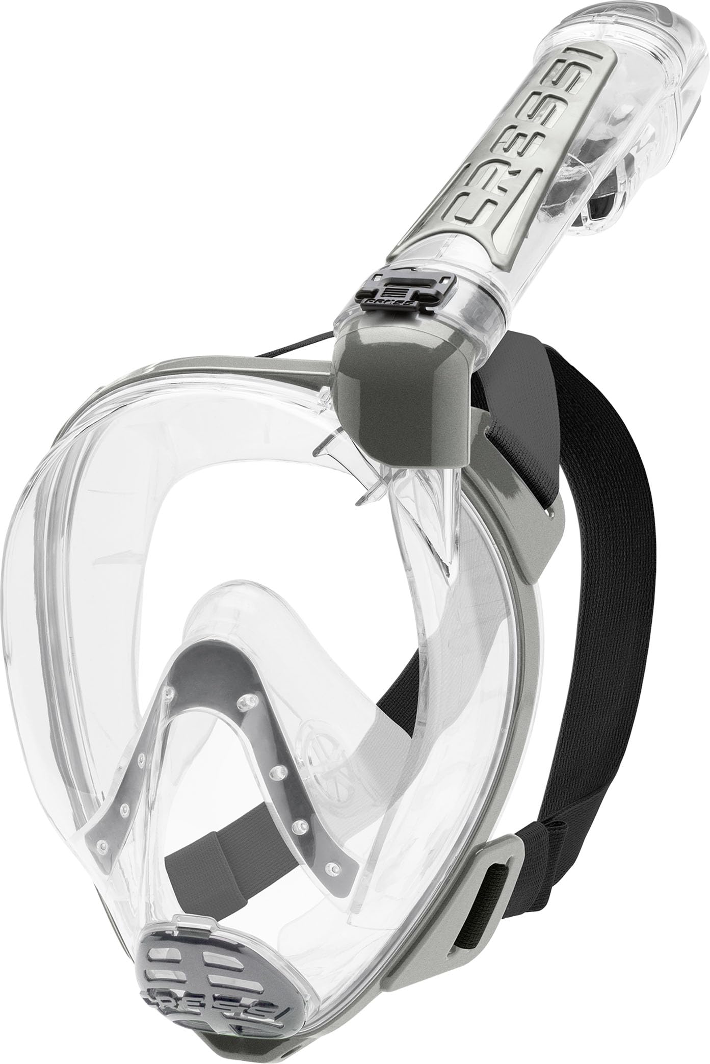 Cressi Duke Full Face Snorkel Dry Mask - Available in Standard Version or with Action Cam Holder, Adult Unisex