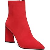 bar III Womens Asya Pointed Toe Dressy Booties Red 6 Medium (B,M)