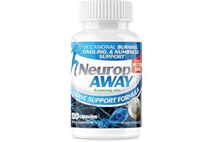 NeuropAWAY Nerve Support Supplement, R-Alpha Lipoic Acid to Help Provide Nerve Relief and Health in as Little as 5 Days, Acetyl-L-Carnitine, Taruine, Vitamin B12, L-Citrulline 120 Capsules