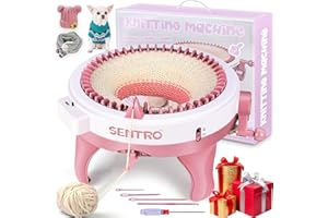 FYGAIN SENTRO 48 Needles Knitting Machine with Row Counter, Automatic Circular Knitting Crochet Machine for Beginners/Adults