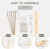 MORALVE Trousers Hangers Space Saving Beechwood 360° Swivel (1 Pack) view 7