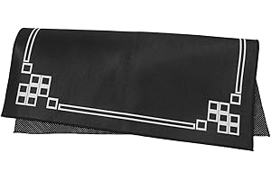JEWEDECO Square Mahjong Mat Non-Slip Noise Reducing Washable Gaming Mat for Mahjong Tiles and Card Games