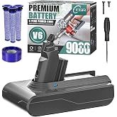 EGR Replacement Battery Compatible with Dyson V6 Cordless | 21.6V Li-ion Battery for V6 Slim, Animal, Absolute, Motorhead, SV03, SV04, SV05, SV09, DC58, DC59, DC61 &amp; DC62