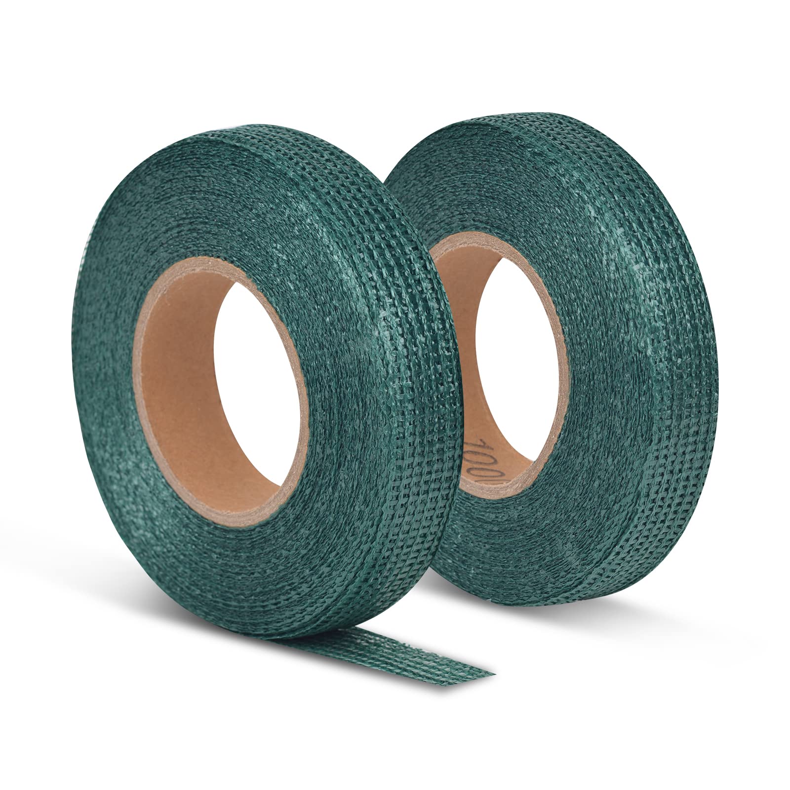Generic KNX6 Pack of 2 Attachment Binding Roll Tape Polyethylene Tree Cord Plant Ties for Garden (3cm x 50m), Green