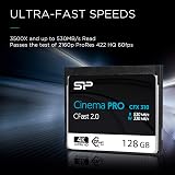 Silicon Power 128GB CFast 2.0 3500X MLC Memory Card for Canon XC10 URSA MINI view 5