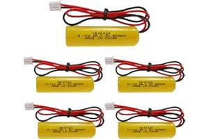 NEAFAZA 5 Pack 1.2v 900mAh Ni-CD AA Exit Sign Emergency Light Battery Replacement Compatible with Unitech AA900mAh OSA268 ELB CS01 Lithonia Battery EXR LED EL M6
