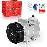 PHOBOOS A/C Compressor with Clutch Compatible with Ford | for Ford F-150 1997-2006, Ford F-150 Heritage 2004, V6 4.2L. Fast Cooling, Low Noise, Easy Installation, Ref. CO-35112C