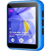 32GB MP3 Player with Bluetooth, Portable High Fidelity Lossless Music Player, 1.8IN Full Touchscreen MP3 Player with Built-in Speaker, FM Radio, Recording, E-Book