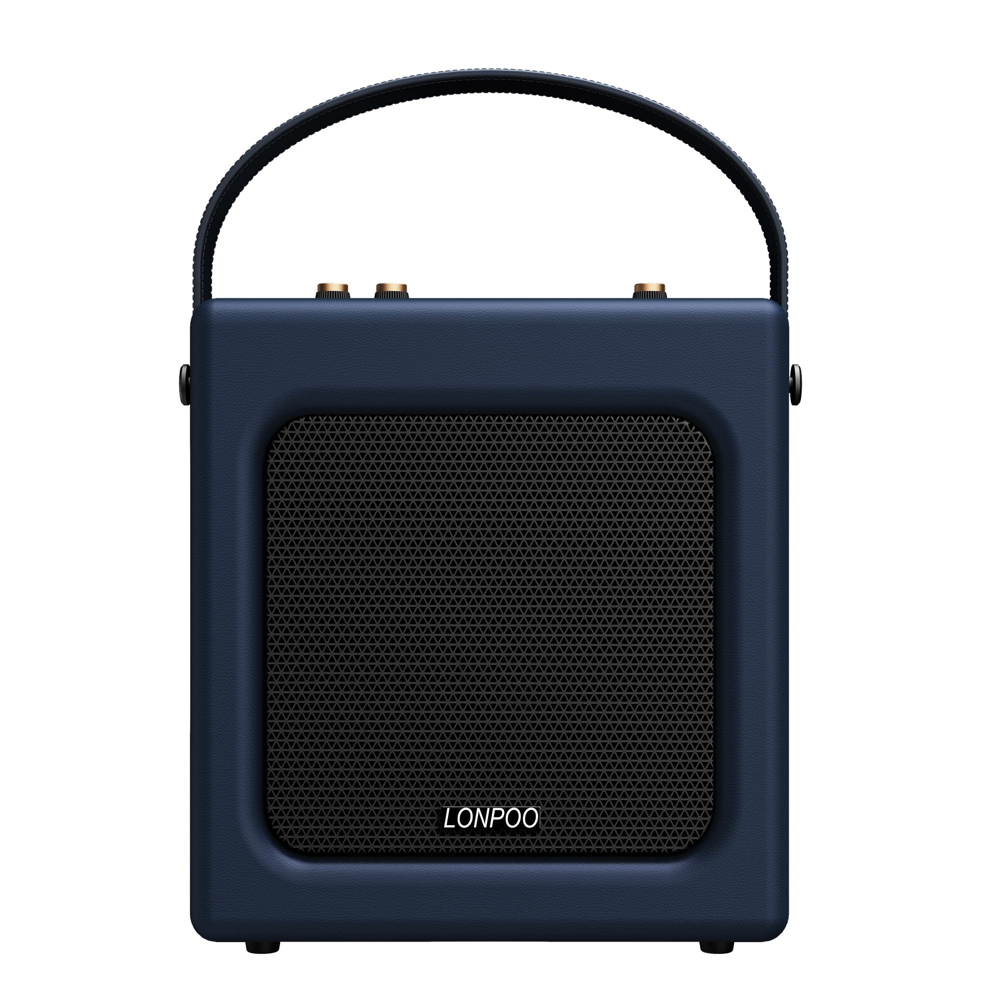 Photo 1 of LONPOO Karaoke Machine for Adults and Kids,Bluetooth Speaker with 3600mAh Rechargeable Battery,20 Watts RMS with Bluetooth,USB Playback,Aux-in 3.5mm Earphone Port, Microphone Not Included,Blue